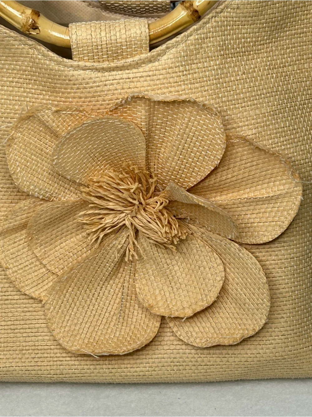Neiman Marcus woven straw